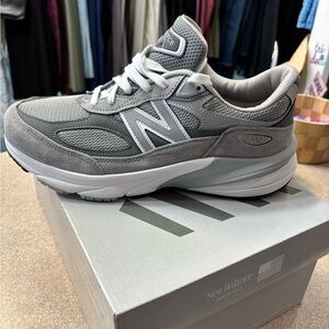 New Balance Gray and White Athletic Shoes